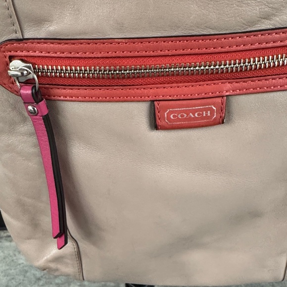 Coach Beige and Red Crossbody Bag - Picture 2 of 12